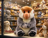 Porte-clés singe en peluche, pendentif animal en peluche doux pour la décoration de sac, cadeau de vacances, porte-clés singe en peluche personnalisé