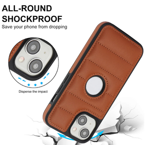 Étui de protection pour téléphone portable en cuir PU pour <span class=keywords><strong>iPhone</strong></span> 15/15 Pro Max/15 Pro/15 Plus, protection intégrale, antidérapant, style piano - Product Image 4