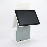 Kiosque de paiement tactile pour épicerie, système Windows 10, écran FHD 15,8 pouces, imprimante de reçus 80 mm, kiosque de point de vente
