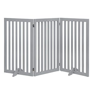 Barrière pour animaux de compagnie autoportante pour chien, <span class=keywords><strong>chat</strong></span>, bébé, barrières en bois pour animaux de compagnie pour porte, barrière pliable pour animaux de compagnie pour la maison, barrière extensible pour chien - Product Image 3