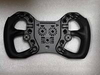 Volant de jeu de course en fibre de carbone 3K haute résistance personnalisé OEM, poignée en silicone usinée CNC sur mesure