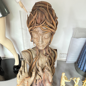 פסל אריה גדול בהתאמה אישית, עשוי פיברגלס, לקישוט גינה חיצונית, פסל חיה מציאותי מ-FRP לפארק שעשועים, לקישוט קניון, למכירה - Product Image 4