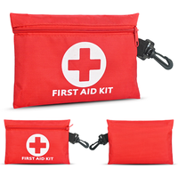 Kit de primeros auxilios pequeño de viaje portátil personalizado, kit de emergencia de supervivencia para senderismo, camping, escalada con equipo médico de alta calidad