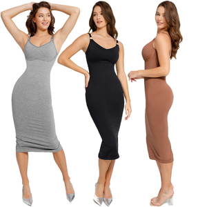 Côn Minh Hexin Củ<span class=keywords><strong>a</strong></span> Phụ Nữ <span class=keywords><strong>M</strong></span>ề<span class=keywords><strong>m</strong></span> Satin Shaplass Đàn Hồi Eo Maxi Bodycon Body Shaper Cho <span class=keywords><strong>M</strong></span>ù<span class=keywords><strong>a</strong></span> Thu Dài Buổi Tối Ngoài Trời Chính Thức - Product Image 1