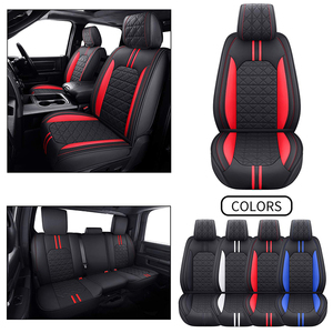 <span class=keywords><strong>Housse</strong></span> de siège de voiture en cuir de haute qualité, originale et personnalisée, pour Dodge Ram 1500 2009-2022, ensemble complet de housses de siège de voiture en cuir - Product Image 5