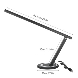 Lámpara de <span class=keywords><strong>mesa</strong></span> portátil de 48 LED, luz de escritorio <span class=keywords><strong>plegable</strong></span> para tatuaje/manicura/maquillaje, ojo negro - Product Image 6