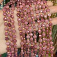 Perles plates irrégulières en pierres précieuses naturelles mélangées de 6 mm, perles intercalaires en forme de pièce de monnaie gonflée pour la fabrication de bijoux DIY en gros