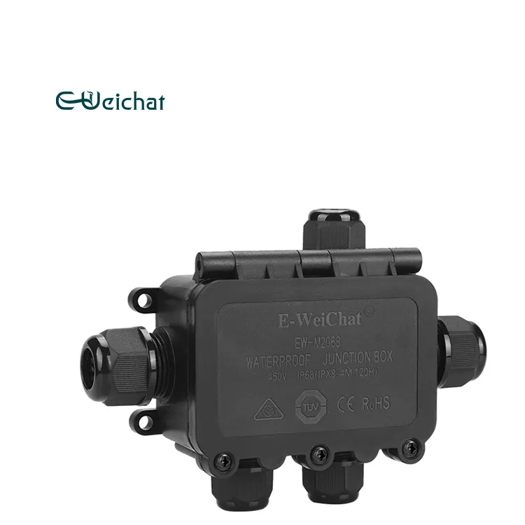 E-Weichat עמיד למים וקורוזיה עמיד גבוהה טמפרטורת IP68 עמיד למים חוט סוללה לוח צומת תיבה