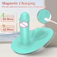 Vibrador con ventosa de control remoto, masajeador de clítoris insertable, recargable, impermeable, de silicona, juguetes sexuales para mujeres.