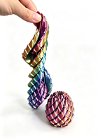 Jouet anti-stress rotatif en forme d'œuf de dragon imprimé en 3D, avec slime, dégradé de couleurs, pour enfants et adultes, soulagement de l'anxiété