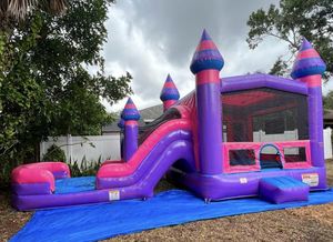 Diskon besar kustom Kombo tiup anak-anak dewasa rumah pantulan meluncur udara rintangan dibuat PVC terpal laut istana tiup - Product Image 4