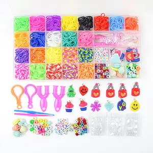 1500pcs + Loom Rubber Bands pour Bracelet Making Kit DIY Art and Craft Mega Refill kit Girls Creativity Gift to Improve