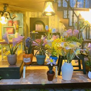 Nuevo 2025: Kit de Rompecabezas 3D de Madera para Rincón de Lectura, Miniatura DIY de Agencia de Detectives con LED, Inserto para Estantería - Product Image 5