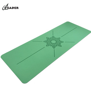 Estera de <span class=keywords><strong>Yoga</strong></span> verde personalizada de 5mm, estera de ejercicio al aire libre con agarre bonito, estera grande personalizada <span class=keywords><strong>para</strong></span> Fitness <span class=keywords><strong>para</strong></span> parques y jardines - Product Image 3
