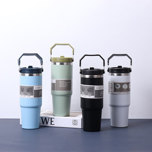 For Portable Outdoor Leakproof Plastic <b>Water</b> <b>Bottle</b> Straw Car Eco-Friendly American Style Gym Use Tumbler Handle - Product Image 3