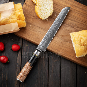 كينهوب بوصة 67 طبقات فولاذية vascus g10 10 cr15ov راتنج مركب ومقبض خشب القيقب الأسود - Product Image 3