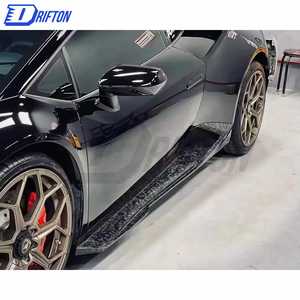 Falda lateral de fibra de carbono seca para Lamborghini Huracan LP610 LP580 EVO Performante Tecnica - Product Image 2