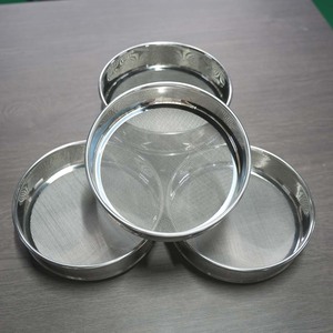 Phòng thí nghiệm kiểm tra sàng khung thép không gỉ đục lỗ lưới phòng thí nghiệm rung màn hình khung bền rung sifter bộ phận - Product Image 3