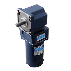 Motorreductor de CC con escobillas de ángulo recto ZD, 150 mm, con engranajes helicoidales, reducción de velocidad, instalación vertical - Product Image 1