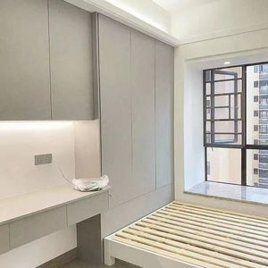 Ensemble de chambre à coucher convertible moderne et simple <span class=keywords><strong>en</strong></span> bois écologique avec lit coffre tatami intégré et <span class=keywords><strong>bureau</strong></span> - Product Image 6