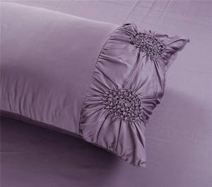 Set Sprei Modern dengan Teknik Tenun Serat Poliester 100% Pola Pewarnaan Benang - Product Image 6