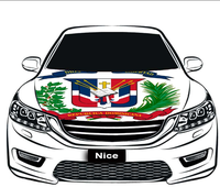 Housse de capot de voiture élastique avec drapeau de Tokelau, housse de capot de moteur en polyester pour activités de plein air