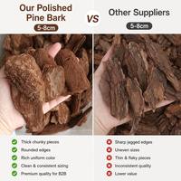 Potongan Kulit Kayu Pinus Halus 5-8cm, Bebas Serpihan, Dekoratif, untuk Lanskap, Penutup Tanah, Jalan Setapak, Mulsa Luar Ruangan