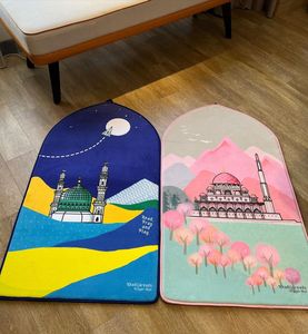 Personalizzato turco di alta qualità in rilievo Sajadah spessa schiuma imbottita tappetino da preghiera musulmano islamico tappeto da preghiera - Product Image 2