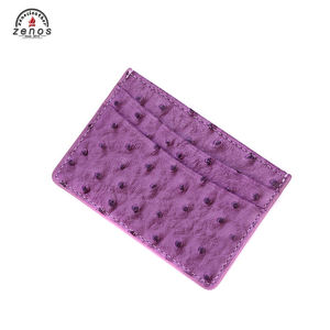 Tarjetero de Cuero PU con Diseño de Avestruz, Marca Zenos, Estilo Ejecutivo para Dama, con Protección RFID y Diseño Impreso, Personalizable con Logotipo - Product Image 4