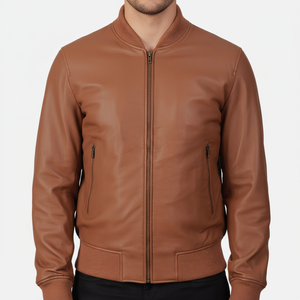 Chaqueta de Cuero de Alta Calidad para Hombre, Estilo Nuevo de Invierno, Impermeable, Transpirable, Resistente al Viento, Color Personalizable, Diseño Urbano con Letras - Product Image 1