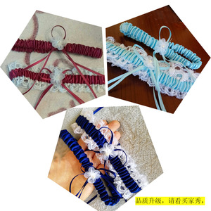 Jarretelles Sexy pour mariage, 1 pièce, ceinture de jarretelles avec ruban, pour fête de <span class=keywords><strong>mariée</strong></span> - Product Image 3