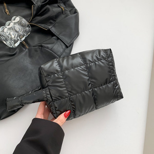 Biểu Tượng Tùy Chỉnh Quilted Puffy Nylon Trang Điểm Túi Với Dây Đeo Cổ Tay Mềm Fluffy Du Lịch Mỹ Phẩm Nylon <span class=keywords><strong>Pouch</strong></span> Cho Phụ Nữ - Product Image 2