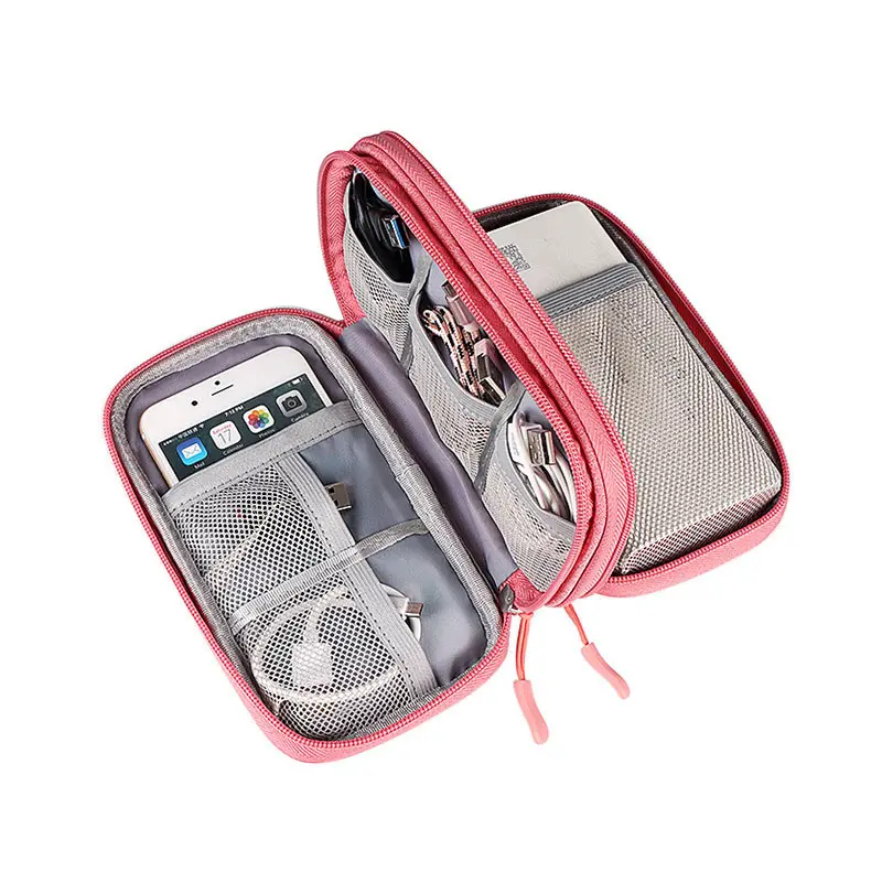 Wholesale Double Protect Convenient Travel EVA Waterproof HDD Hard Disk Enclosure Case with Lanyard