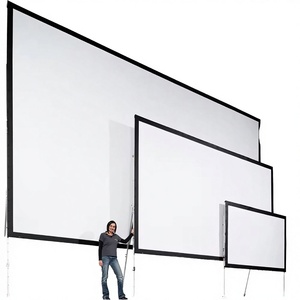 Pantalla de Proyección Portátil Plegable Rápida para Exteriores Yinzam 179 °   Pantallas de Proyección Gran Angular de 150 Pulgadas 4:3/16:9, Pantalla de Cine Plegable Rápida - Product Image 1