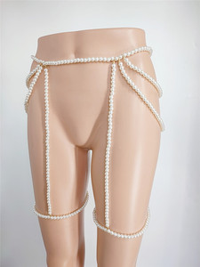 Corrente de Cintura Estilo Hip-Hop com Pérolas Douradas Ajustável para Praia, Joia Corporal, Cinto de Verão para Biquíni - Product Image 3