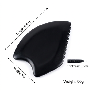 Tabla de Gua Sha de Piedra Bian Natural, Herramienta de Masaje Facial para el Cuidado de la Piel, Revitalización de la Piel y Relajación Muscular - Product Image 3