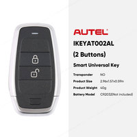 Autel IKEYAT002AL IKEY 2 botones llave Universal inteligente utilizada con Altra máquina de copia de programación de llaves de coche KM100 IM508S IM608S II PRO