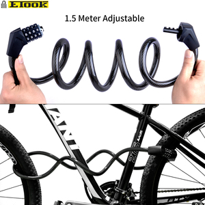 ETOOK 4 Digits Combination Bike <strong>Lock</strong> <strong>Cable</strong> Combination <strong>Lock</strong> <strong>Cable</strong> <strong>with</strong> Holder - Product Image 4