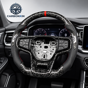 Volant sport en fibre de carbone forgée pour Ford Bronco Raptor Big Bend 2021-2025 – Pièces de modification intérieure automobile - Product Image 2