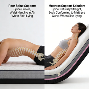 Роскошный матрас из высокоплотного пенополиуретана, шелковисто-мягкий, комфортный и дышащий, для использования в люксовых отелях и домах престарелых - Product Image 3