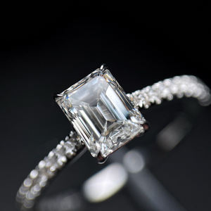 0.5～2カラット エメラルドカット 合成ルースダイヤモンド ラボグロウンダイヤモンド IGI証明書付き - Product Image 5