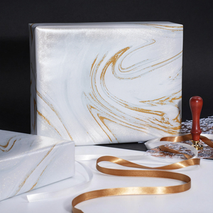Custom Eco-Friendly Recyclable 70GSM Marble <b>Pattern</b> Art <b>Paper</b> Roll Double-Sided Coated PE Waterproof Digital Printing Packaging - Product Image 4