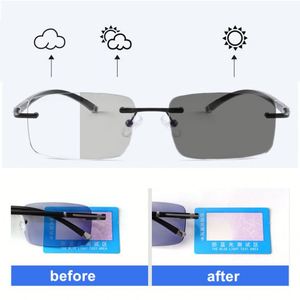 Gafas de Computadora con Logotipo Personalizado, Retro 2025, para Hombre y Mujer, de Acetato y Aleación, sin Montura, Fotocromáticas, con Protección Anti Luz Azul - Product Image 2