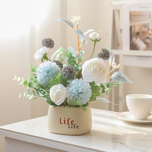 Nueva Decoración Floral de Alta Gama, Decoración de <span class=keywords><strong>Refrigerador</strong></span> para Sala de Estar de Lujo Ligero, <span class=keywords><strong>Arreglo</strong></span> Floral - Product Image 1