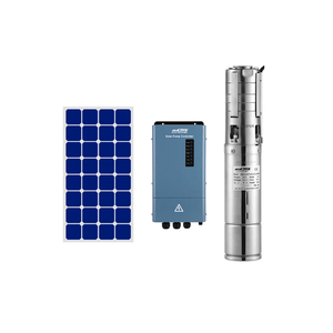 Système de pompes solaires pour puits profonds MASTRA 4 pouces 110V 1,5kW tout en acier inoxydable, pompe à eau solaire submersible DC - Product Image 1