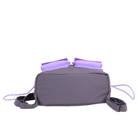 Sac à dos convertible élégant en nylon, sac fourre-tout avec cordon de serrage, design multifonctionnel à double poche, usage quotidien décontracté, voyage toutes saisons