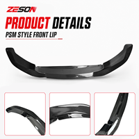 Spoiler avant en fibre de carbone style PSM ZESON pour BMW M3 F80 M4 F82 F83 2014-2018