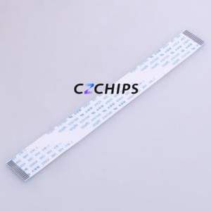 JS10A-16P-150-4-8 FFC Cable (Flexible Flat Cable) P=1mm Connector 16P 1mm 0.3mm Non-Inverting - Product Image 1