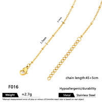 Chaîne de collier en acier inoxydable plaqué or 18 carats PVD de haute qualité, anti-ternissement, pour la fabrication de bijoux DIY, vente en gros