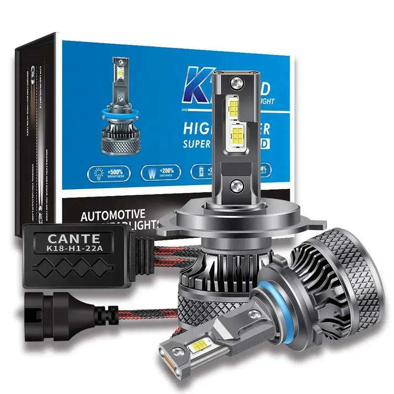 K18 superhelles led-licht 26000LM csp 3570 led-chip H1 H4 H7 H11 9005 9006 bi-led Canbus autozubehör led-scheinwerferlampe für fahrzeug